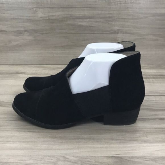 Blondo Ankle Boots Women's 6.5 Black Waterproof Suede Leather Booties - Picture 3 of 10